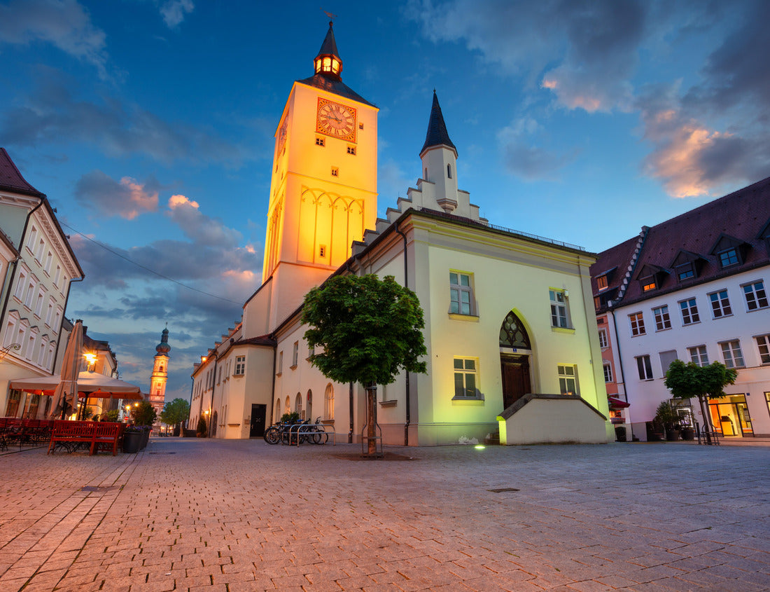 Noah Jigsaw Puzzle Deggendorf, Germany. Picture of the city center of Deggendorf, Bavaria, Germany at sunset 1000 pieces