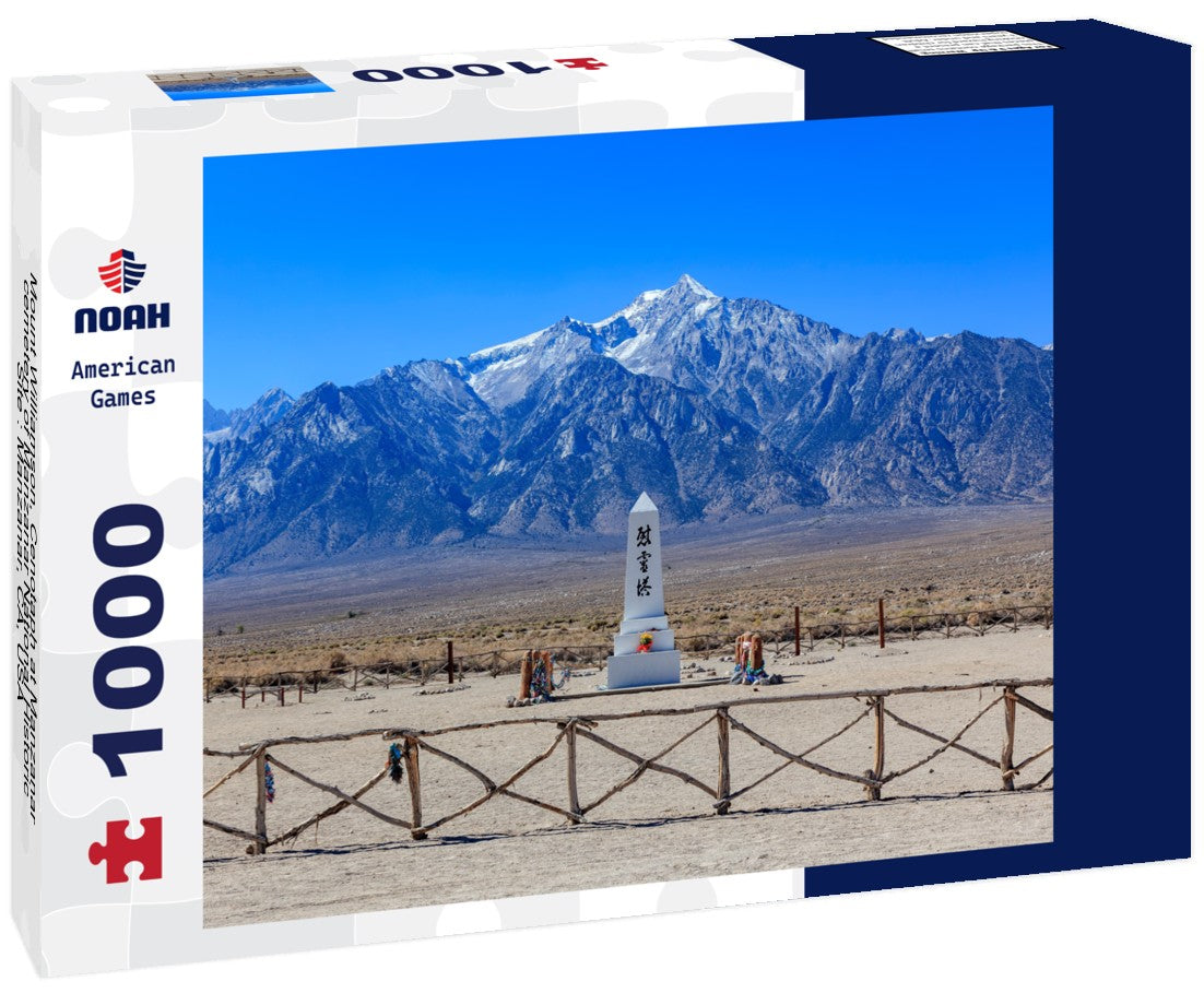 Noah Jigsaw Puzzle Mount Williamson, Cenotaph at Manzanar cemetery of Manzanar National Historic Site : Manzanar, CA, USA 1000 pieces