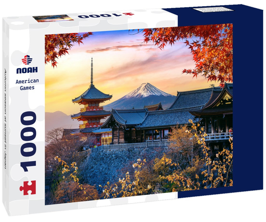 Noah Jigsaw Puzzle Autumn season at sunset in Japan 1000 pieces