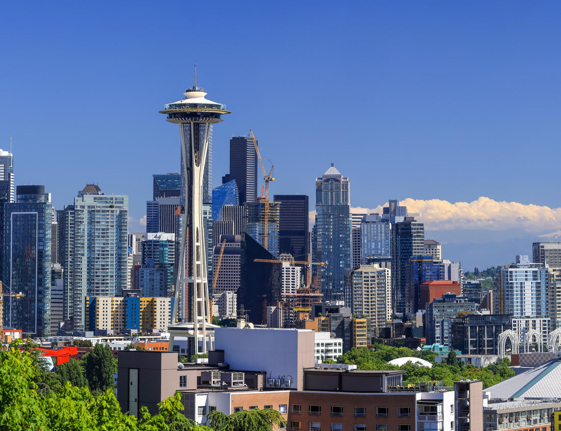 Noah Jigsaw Puzzle Super panoramic view of Downtown Seattle, ranked 15th largest city in USA and one of the top 5 fastest growing cities in USA 1000 pieces