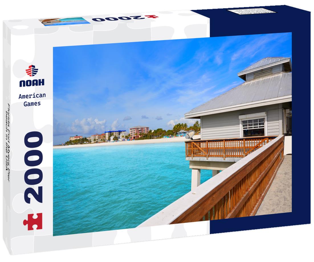 Noah Jigsaw Puzzle Florida Fort Myers Pier beach in the USA 2000 pieces