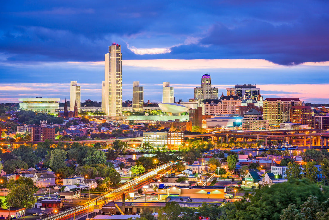 Noah Jigsaw Puzzle Albany, New York, USA city skyline at twilight 2000 pieces