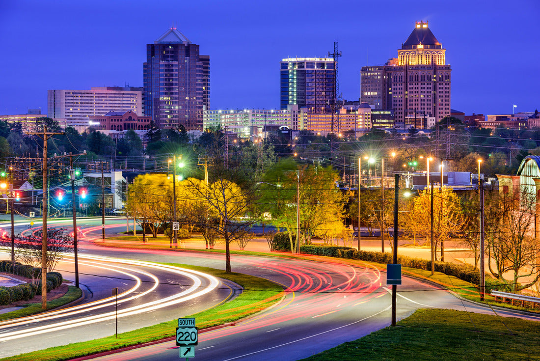 Noah Jigsaw Puzzle Greensboro, North Carolina, USA downtown skyline 2000 pieces