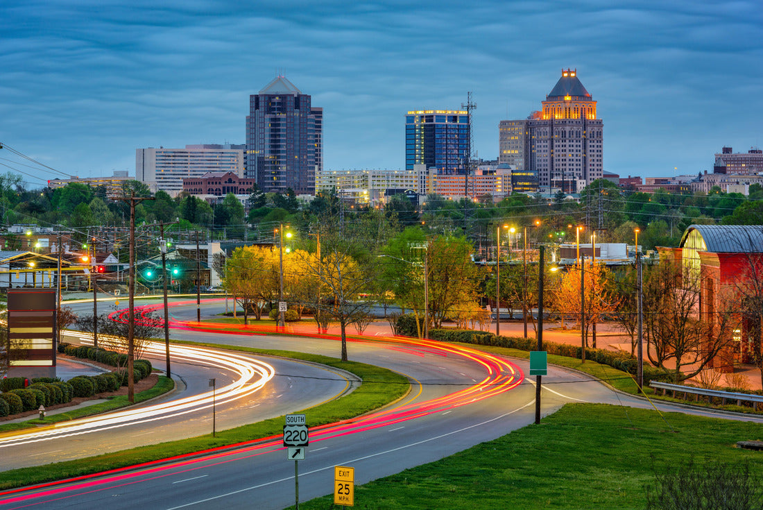 Noah Jigsaw Puzzle Greensboro, North Carolina, USA downtown skyline 2000 pieces