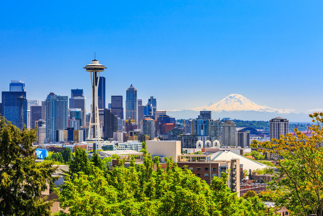 Noah Jigsaw Puzzle Seattle downtown skyline and Mt. Rainier, Washington 2000 pieces
