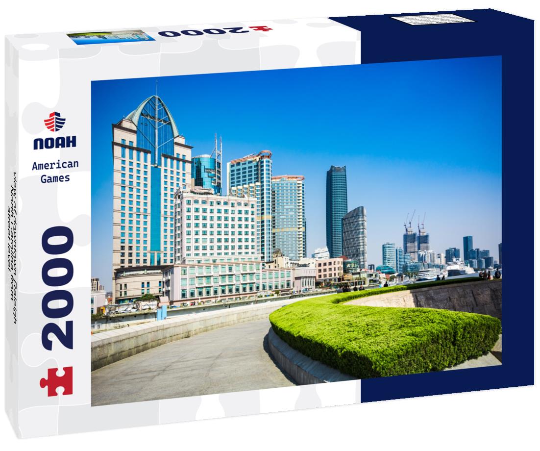 Noah Jigsaw Puzzle view of downtown Raleigh, North Carolina from street level 2000 pieces