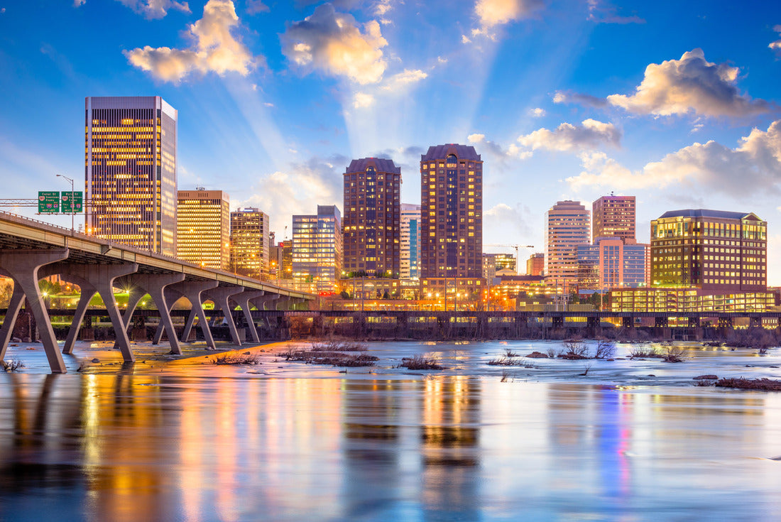 Noah Jigsaw Puzzle Richmond, Virginia, USA downtown skyline on the James River 2000 pieces