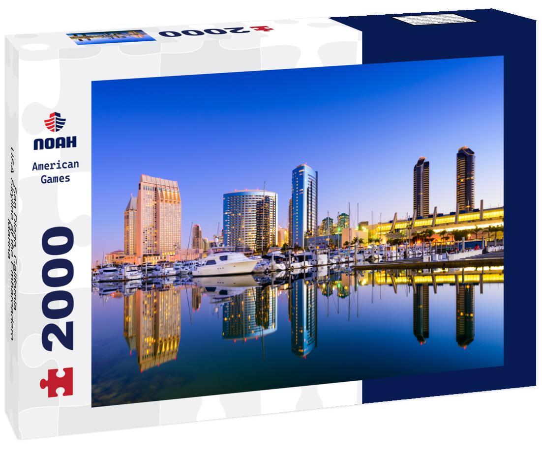 Noah Jigsaw Puzzle San Diego, California, USA Skyline at the Embarcadero Marina 2000 pieces