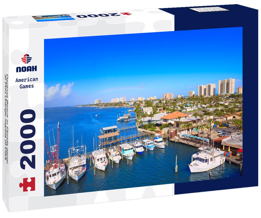 Noah Jigsaw Puzzle Daytona Beach in Florida aerial at Port Orange marina of USA 2000 pieces