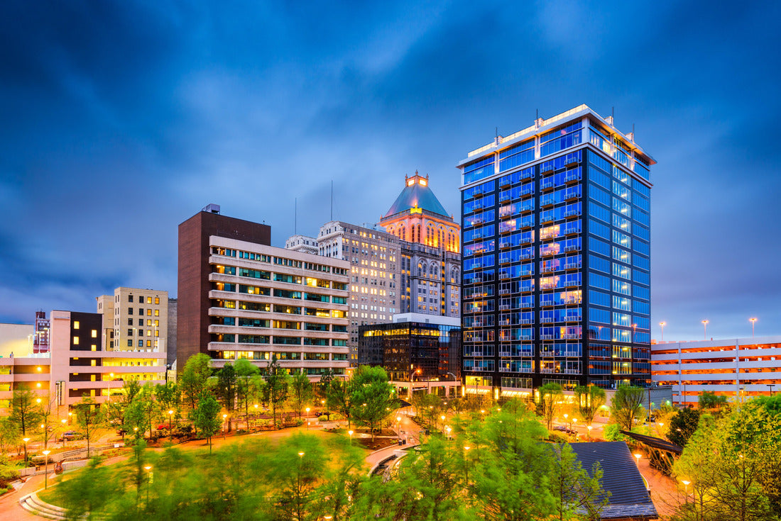 Noah Jigsaw Puzzle Greensboro, North Carolina, USA downtown city park and skyline 2000 pieces