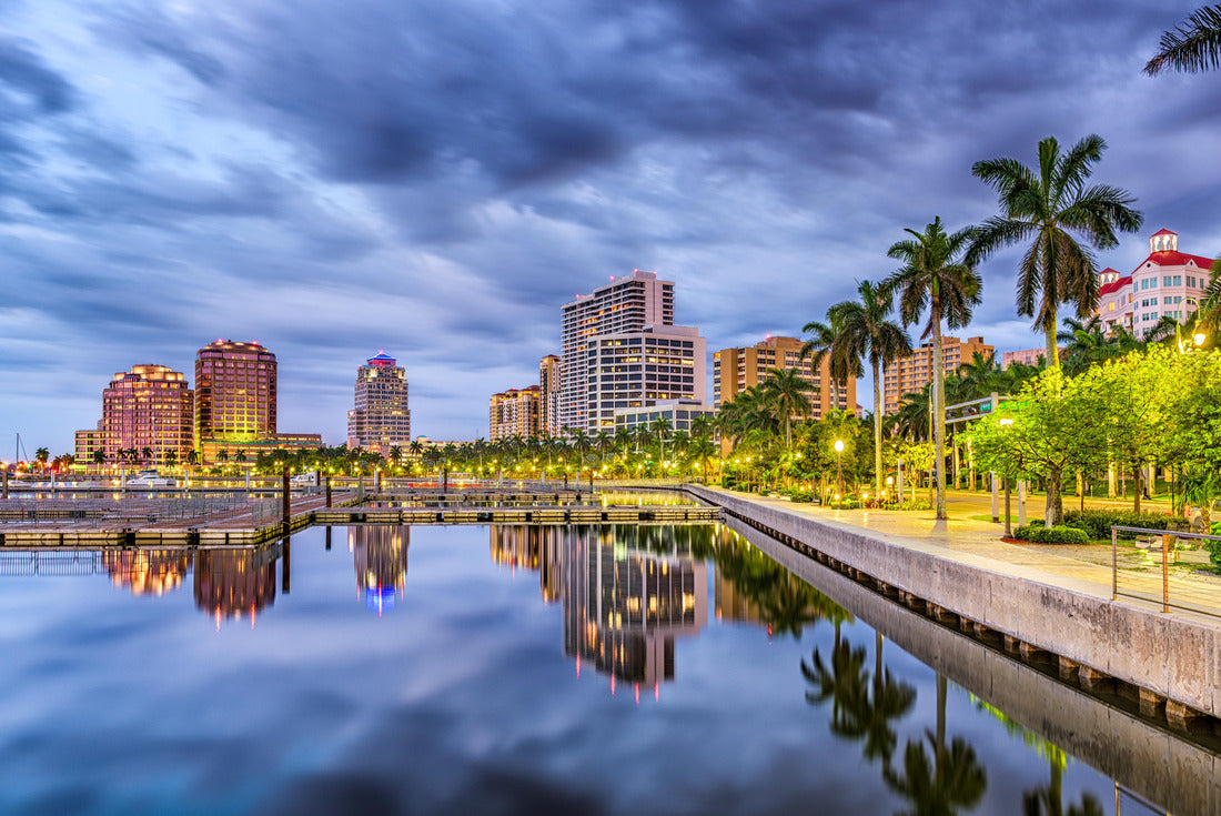 Noah Jigsaw Puzzle West Palm Beach, Florida, USA Downtown skyline on the waterway 2000 pieces