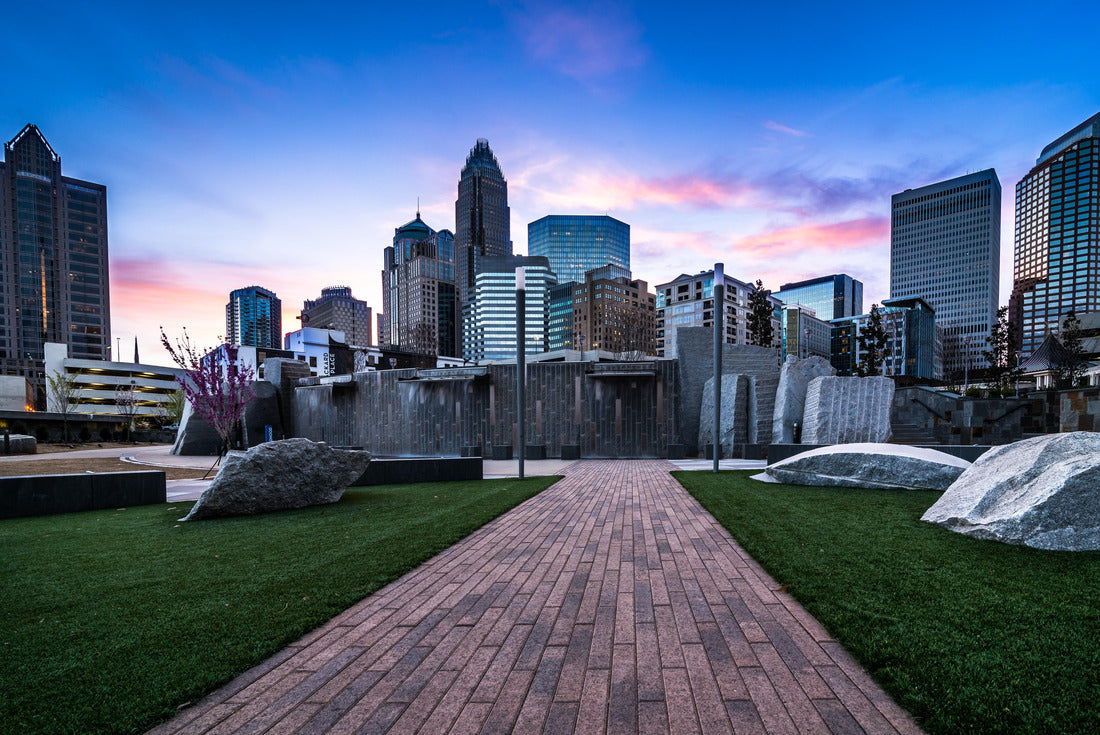 Noah Jigsaw Puzzle Romare-Bearden park in uptown Charlotte, North Carolina at sunrise 2000 pieces
