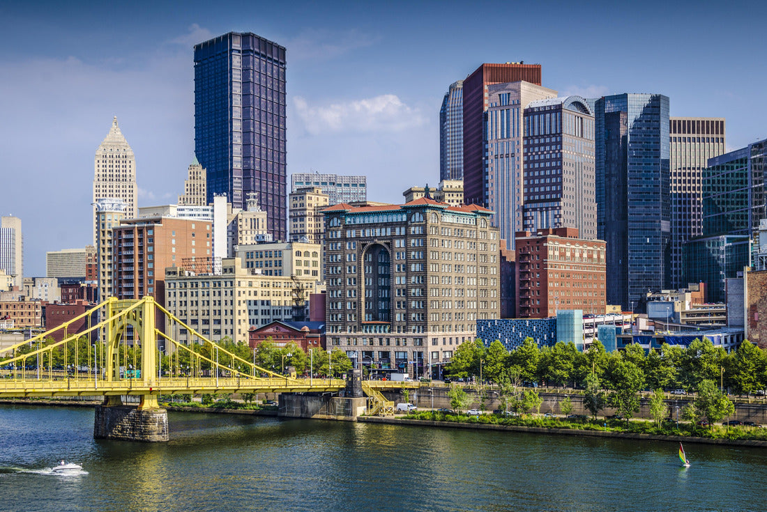 Noah Jigsaw Puzzle Pittsburgh, Pennsylvania, USA daytime downtown scene over the Allegheny River 2000 pieces