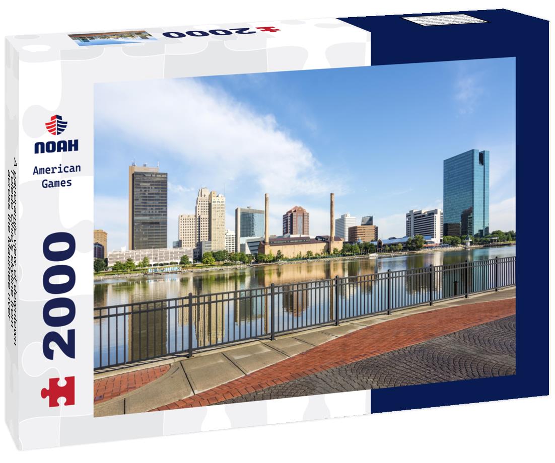 Noah Jigsaw Puzzle A panoramic view of downtown Toledo Ohio's skyline from across the Maumee river 2000 pieces