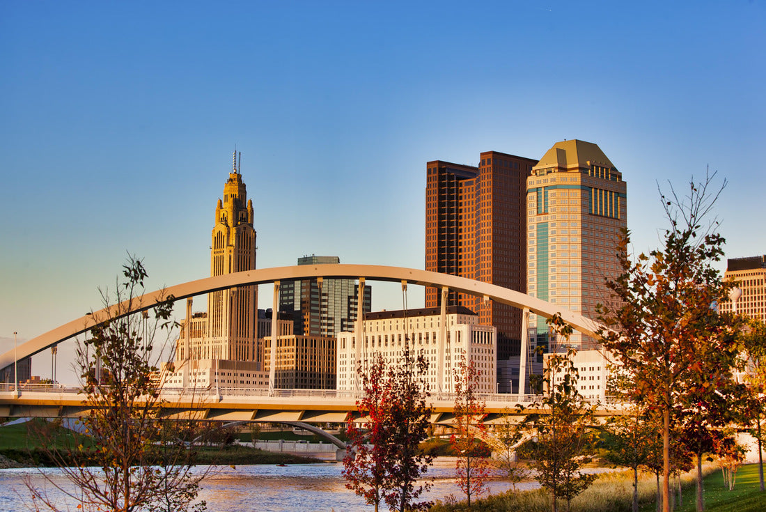 Noah Jigsaw Puzzle The Columbus, Ohio skyline in fall with the Main Street Bridge in the foreground 2000 pieces