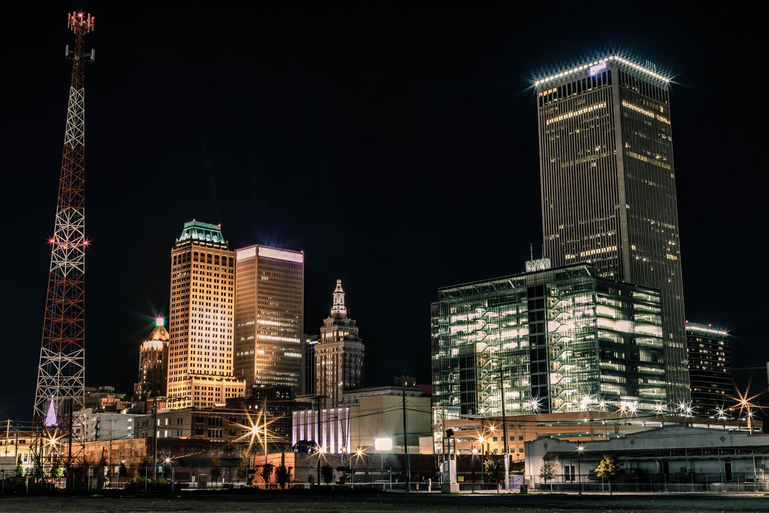 Noah Jigsaw Puzzle Downtown Tulsa at Night 2000 pieces
