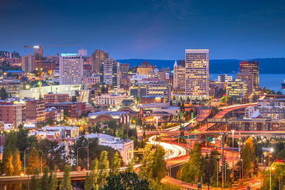 Noah Jigsaw Puzzle Tacoma, Washington, USA skyline at night 2000 pieces