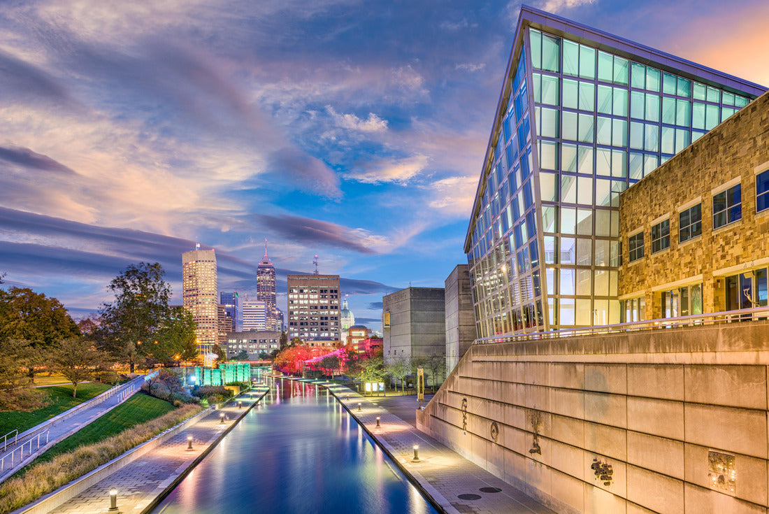 Noah Jigsaw Puzzle Indianapolis, Indiana, USA skyline and canal 2000 pieces