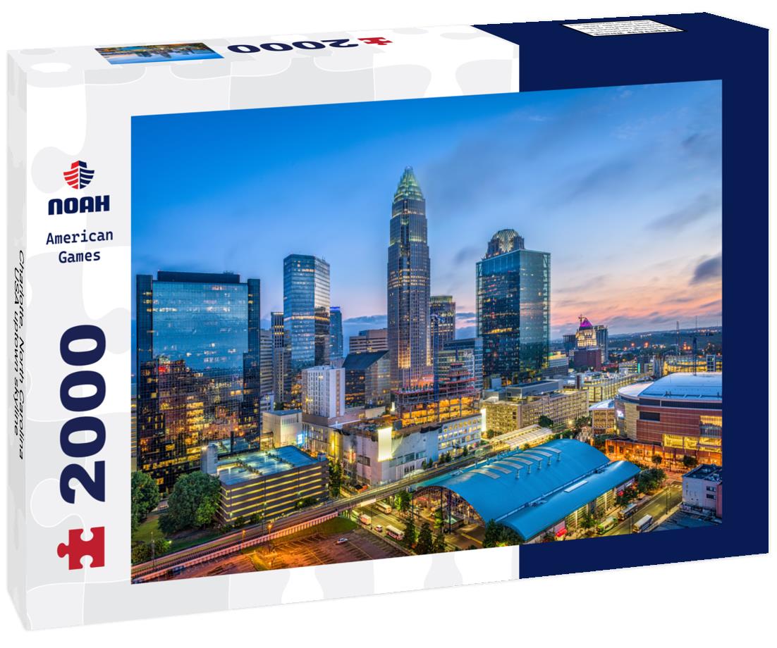 Noah Jigsaw Puzzle Charlotte, North Carolina, USA uptown skyline 2000 pieces