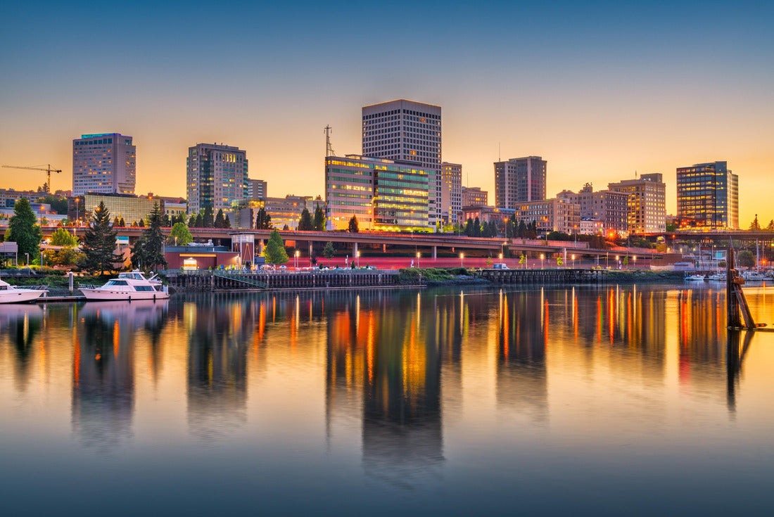 Noah Jigsaw Puzzle Eugene, Oregon, USA downtown cityscape at dusk 2000 pieces