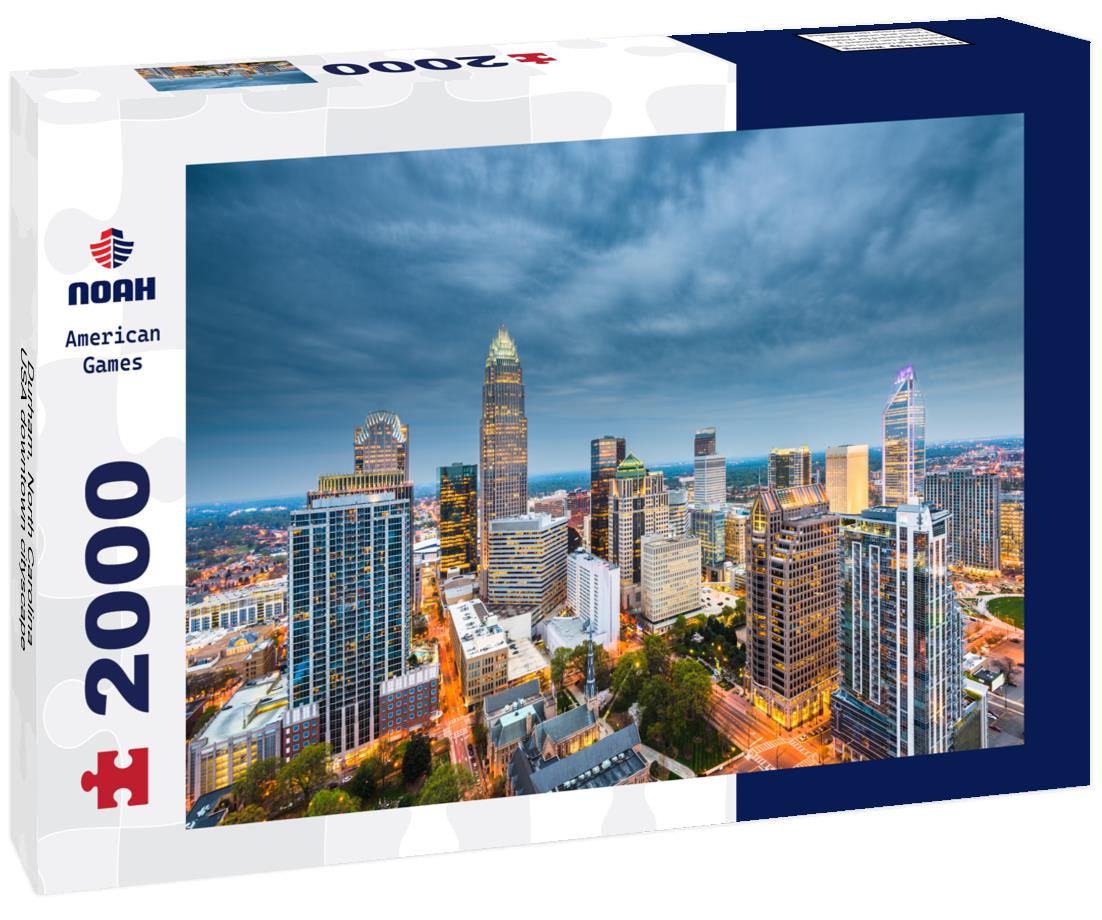 Noah Jigsaw Puzzle Durham, North Carolina, USA downtown cityscape 2000 pieces