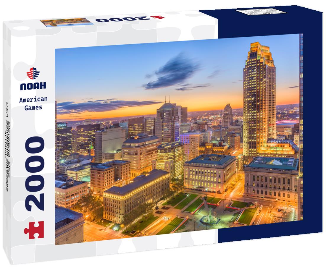 Noah Jigsaw Puzzle Cleveland, Ohio, USA downtown cityscape at dawn 2000 pieces