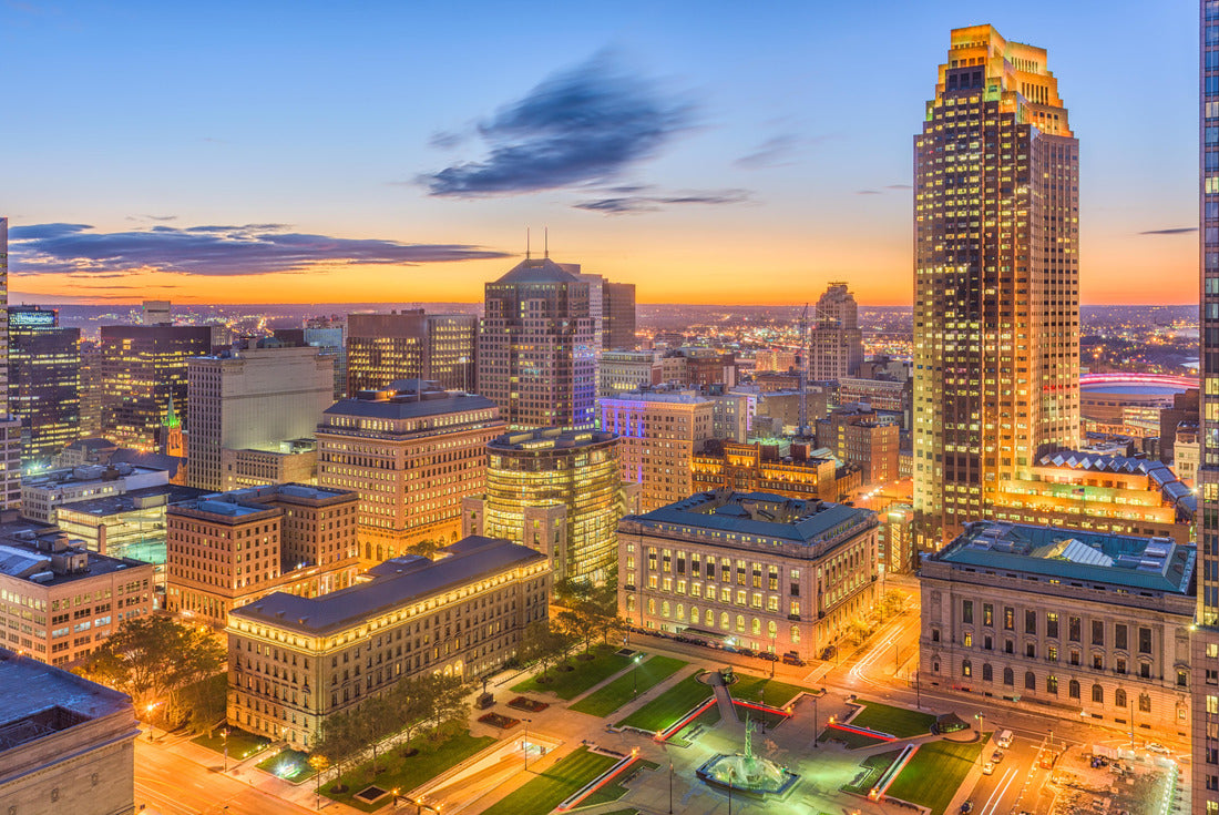 Noah Jigsaw Puzzle Cleveland, Ohio, USA downtown cityscape at dawn 2000 pieces