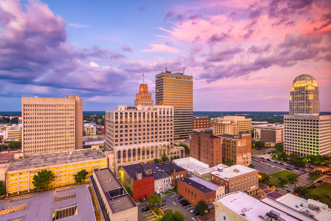 Winston-Salem, North Carolina, USA skyline at dusk 2000pc Puzzle