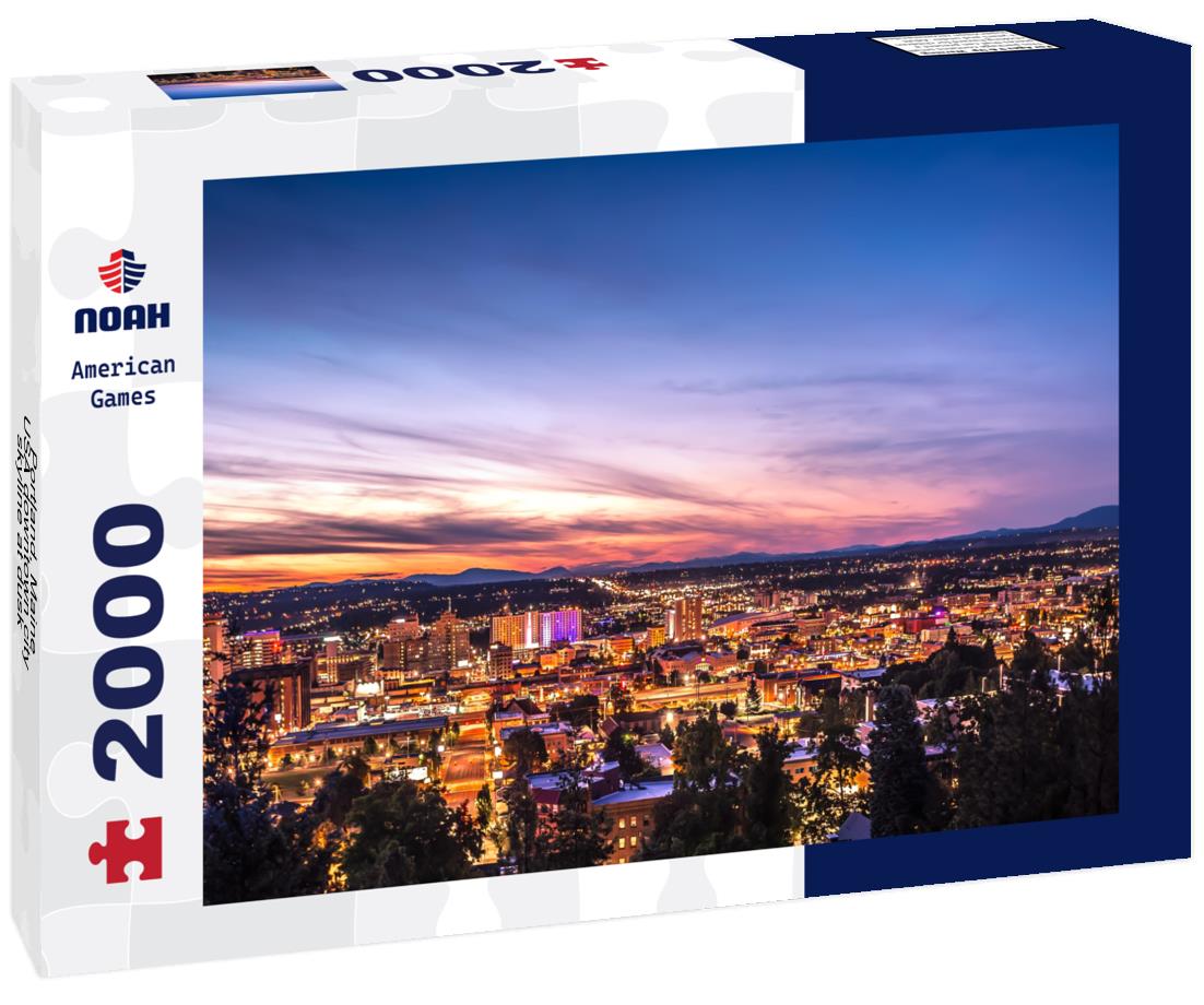 Noah Jigsaw Puzzle Portland, Maine, USA downtown city skyline at dusk 2000 pieces