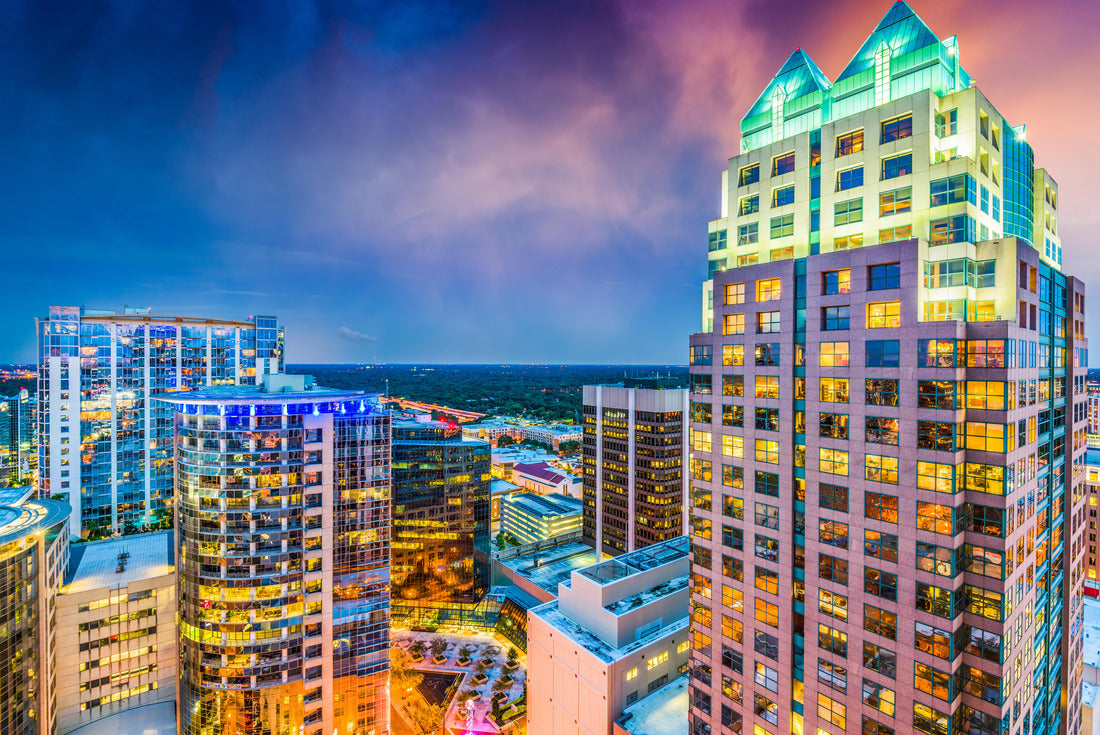 Noah Jigsaw Puzzle Orlando, Florida, USA downtown cityscape at twilight 2000 pieces