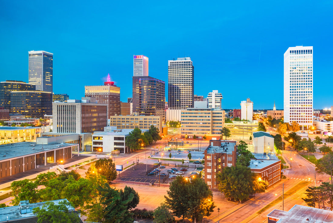 Noah Jigsaw Puzzle Tulsa, Oklahoma, USA downtown city skyline at twilight 2000 pieces