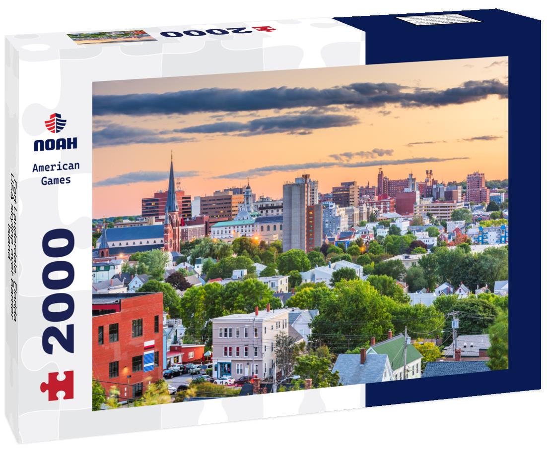 Noah Jigsaw Puzzle Fort Lauderdale, Florida, USA skyline over Barrier Island 2000 pieces