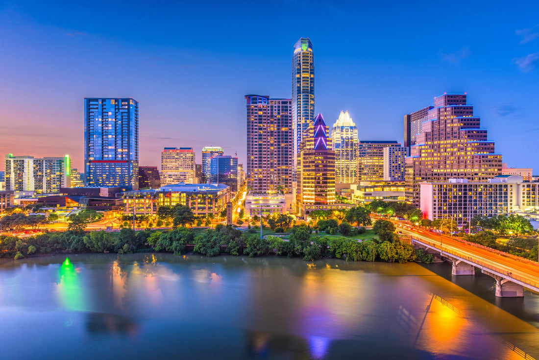Noah Jigsaw Puzzle Austin, Texas, USA Downtown skyline over the Colorado River 2000 pieces
