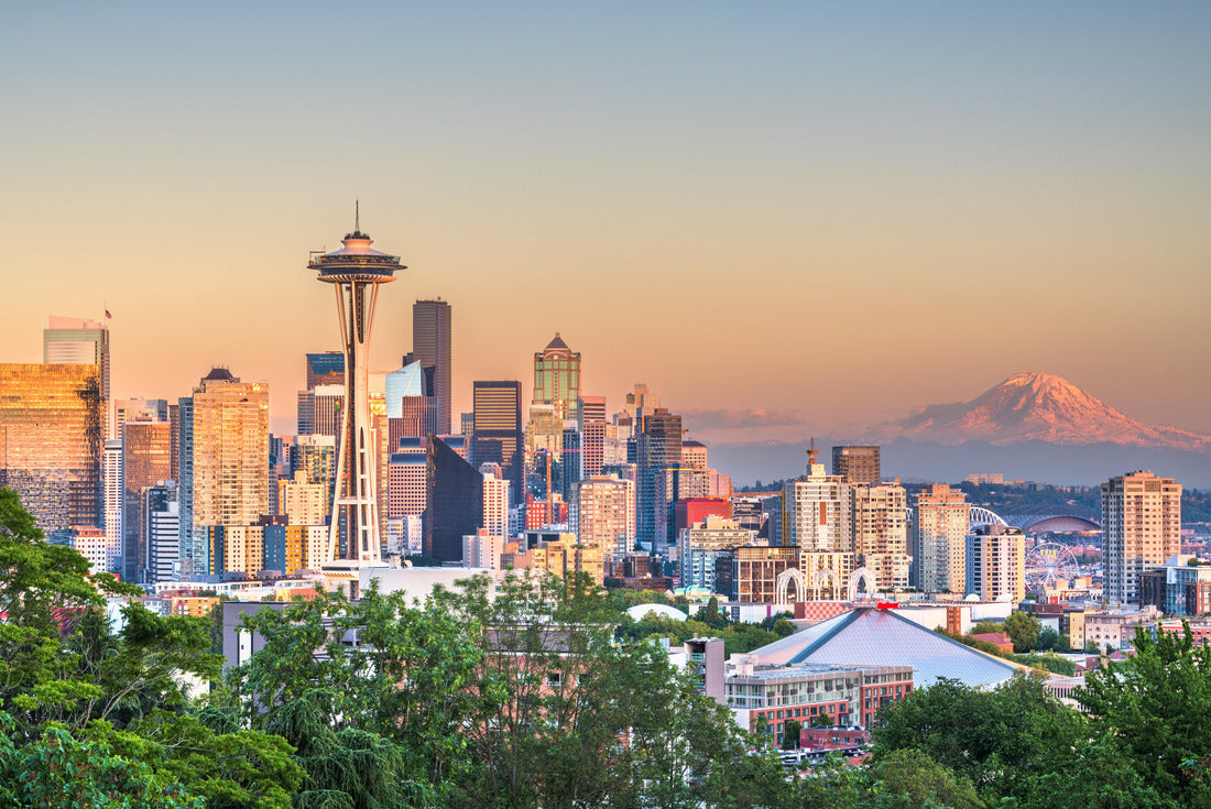 Noah Jigsaw Puzzle Portland, Oregon, USA downtown skyline with Mt. Hood at dawn 2000 pieces