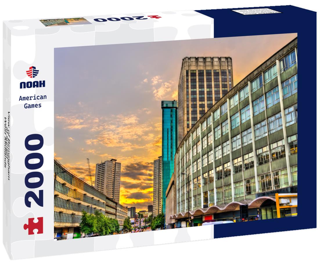 Birmingham at sunset - West Midlands, England 2000pc Puzzle