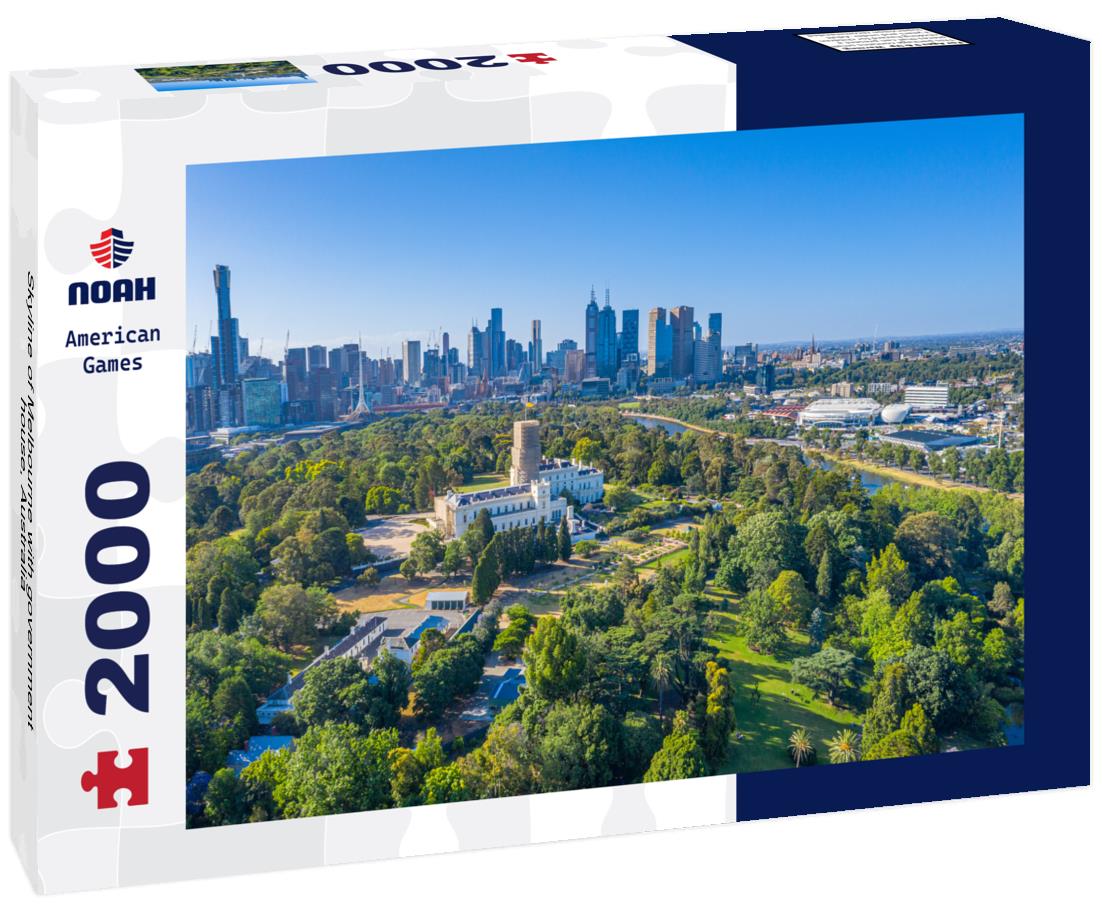 Skyline of Melbourne with government house, Australia 2000pc Puzzle