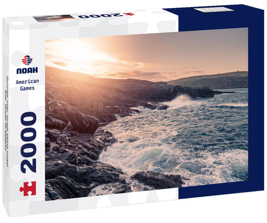 Sunrise over rough stone coast line. South of Ireland 2000pc Puzzle