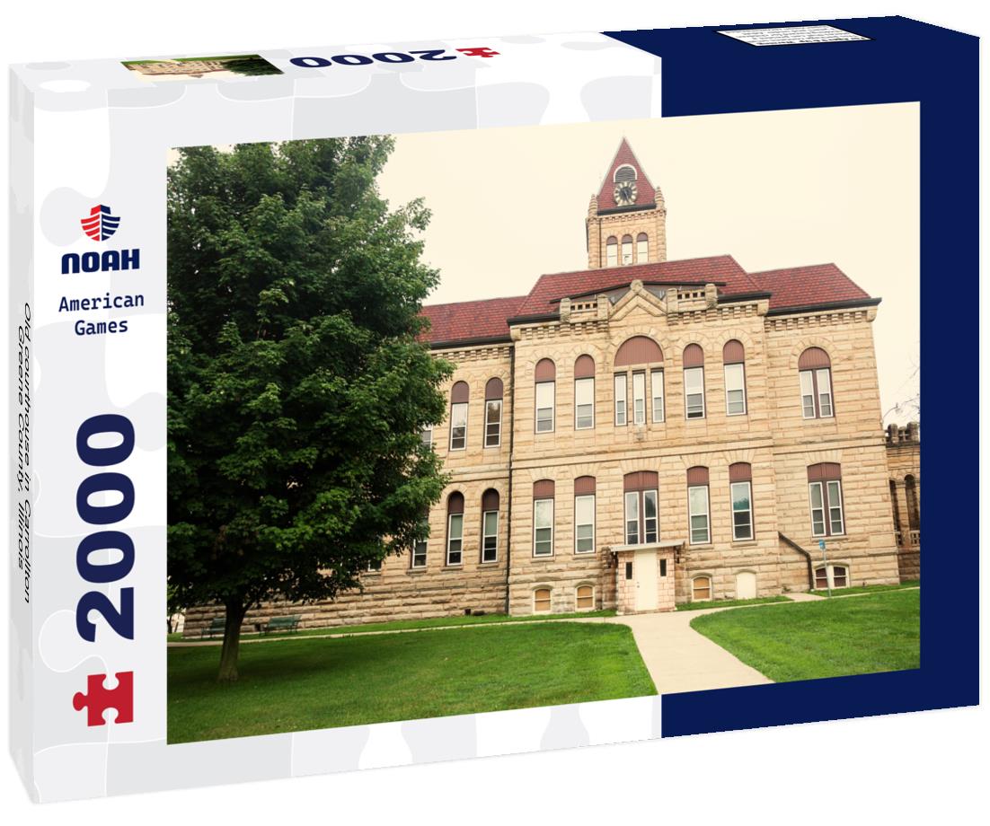 Old courthouse in Carrollton, Greene County, Illinois 2000pc Puzzle