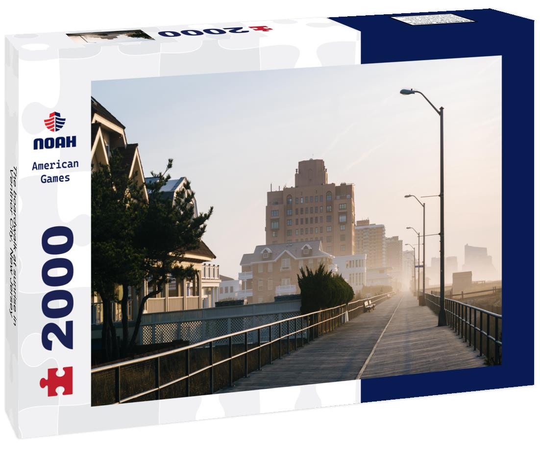 The boardwalk at sunrise in Ventnor City, New Jersey 2000pc Puzzle