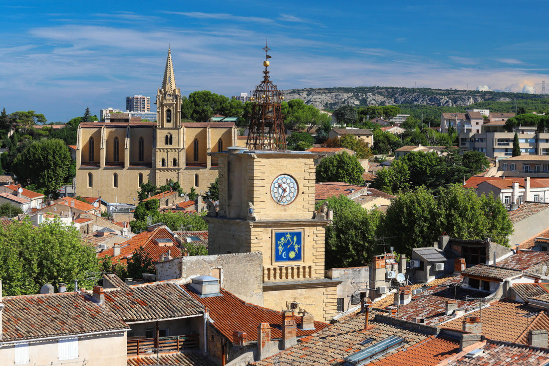 Noah Jigsaw Puzzle Salon de Provence with church and bell tower, France 2000 pieces