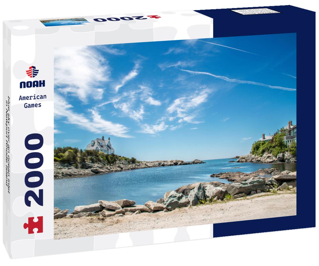 blue sky over an ocean inlet in Newport Rhode Island 2000pc Puzzle