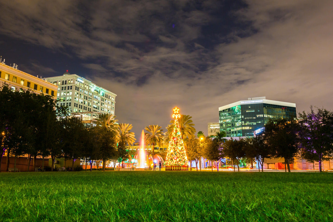 Christmas tree in park Fort Lauderdale, Florida, USA 2000pc Puzzle