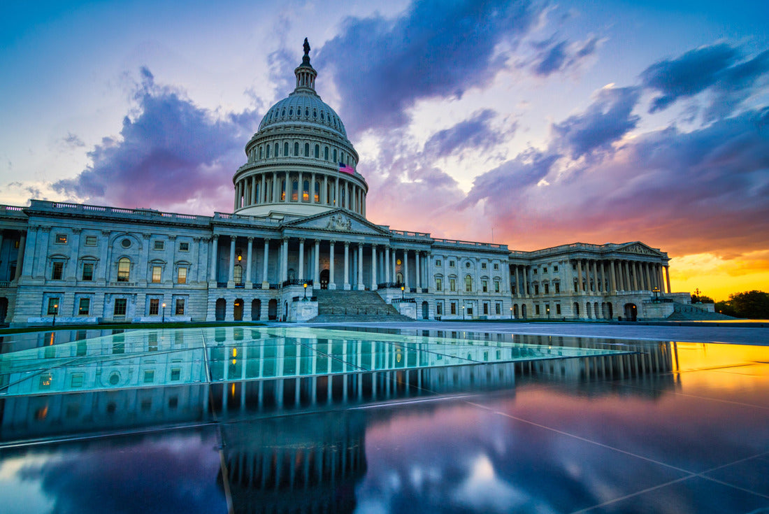 Dramatic sunset over the US capitol in Washington DC 2000pc Puzzle