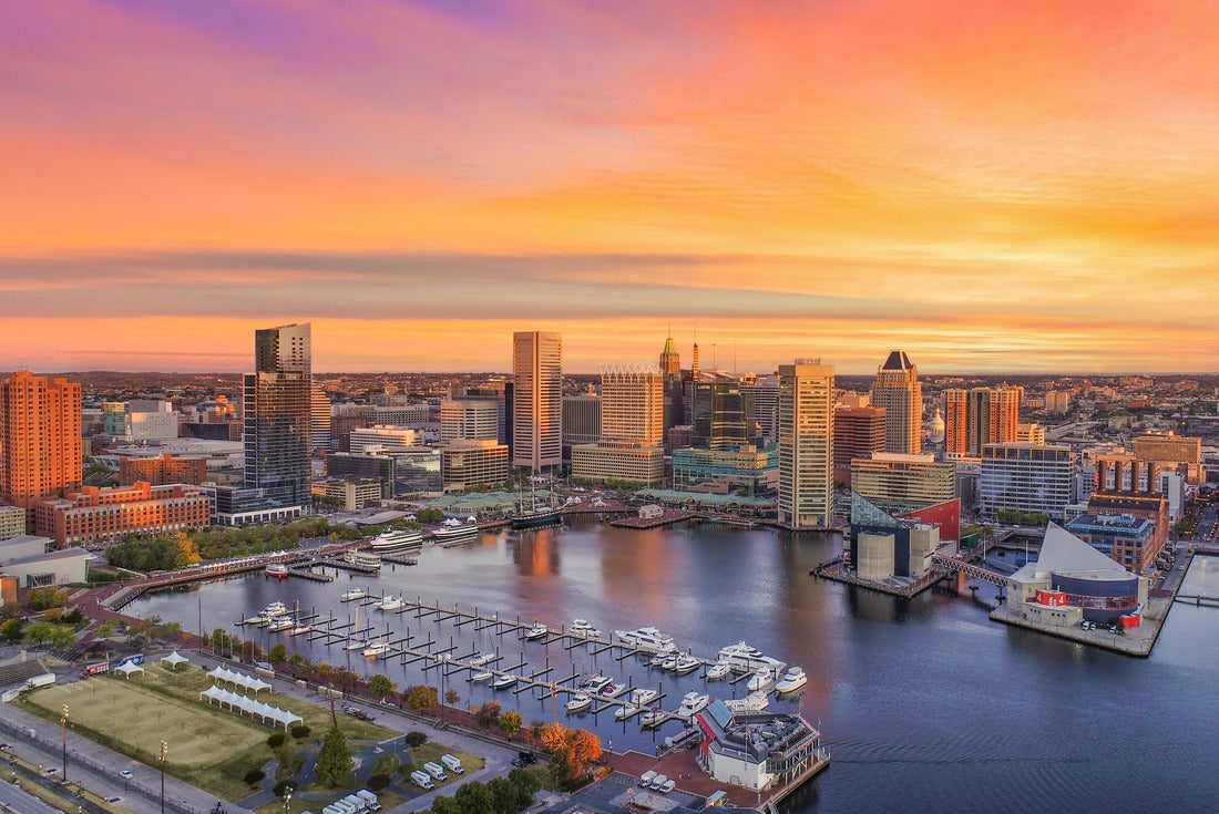 Baltimore, Maryland, USA Inner Harbor Skyline Aerial 2000pc Puzzle