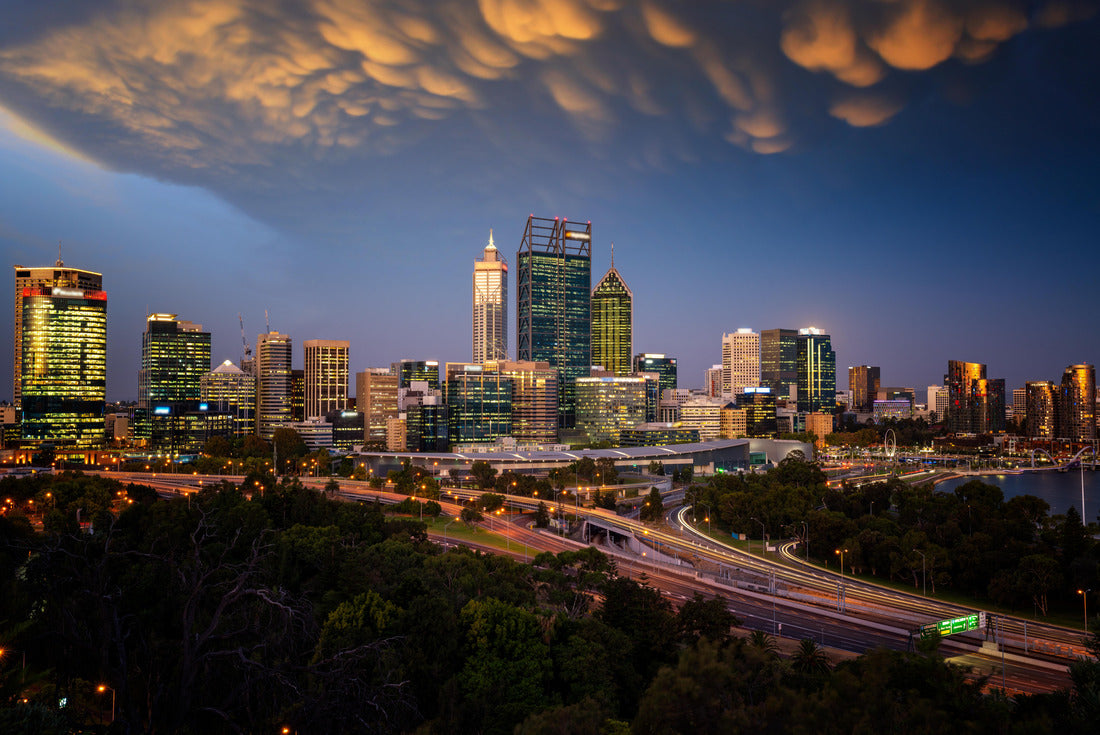 skyline of Perth with city central business district 2000pc Puzzle