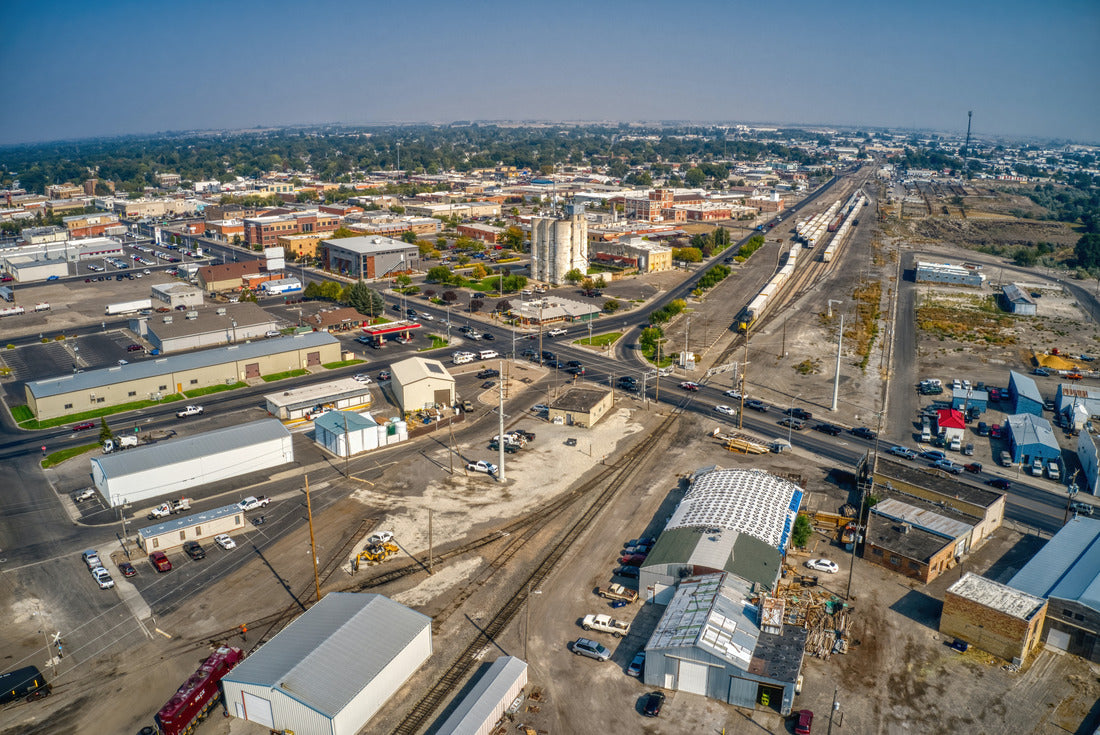 Noah Jigsaw Puzzle Aerial View of Twin Falls, Idaho on a hazy Afternoon 2000 pieces