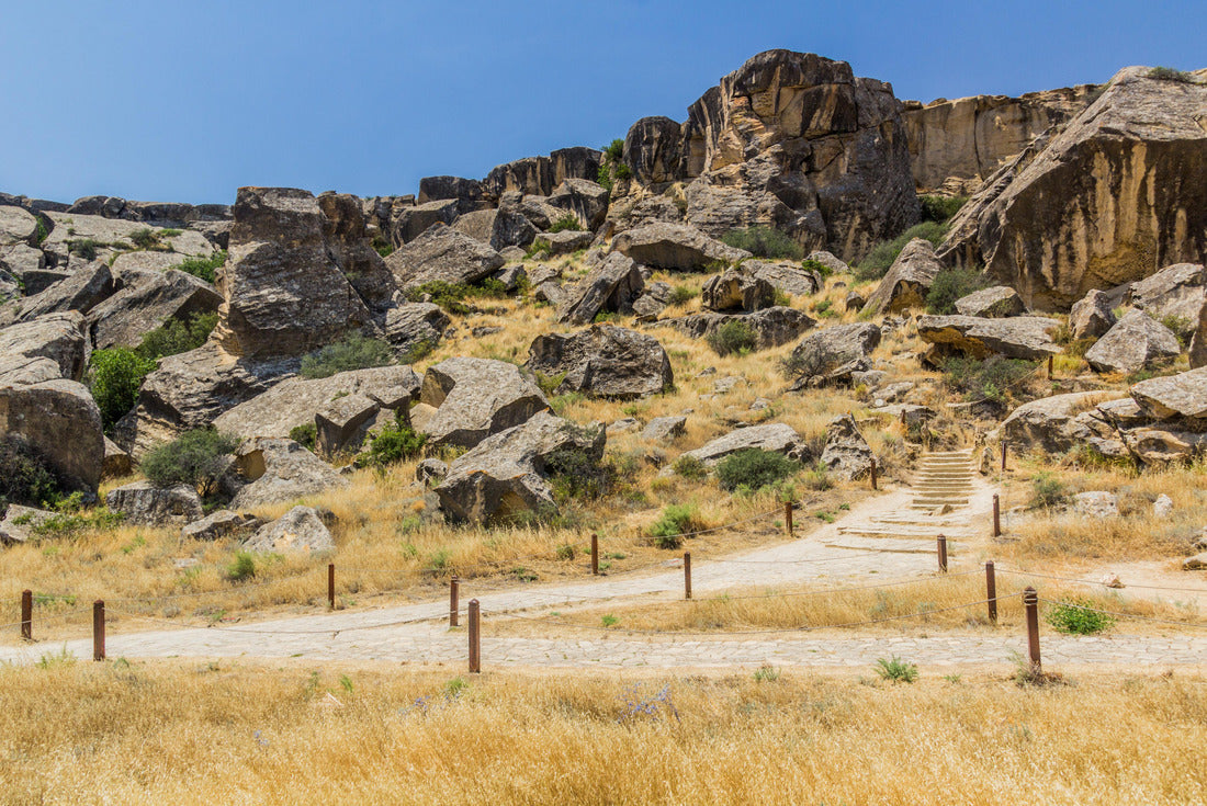 Landscape of Gobustan petroglyph reserve, Azerbaijan 2000pc Puzzle