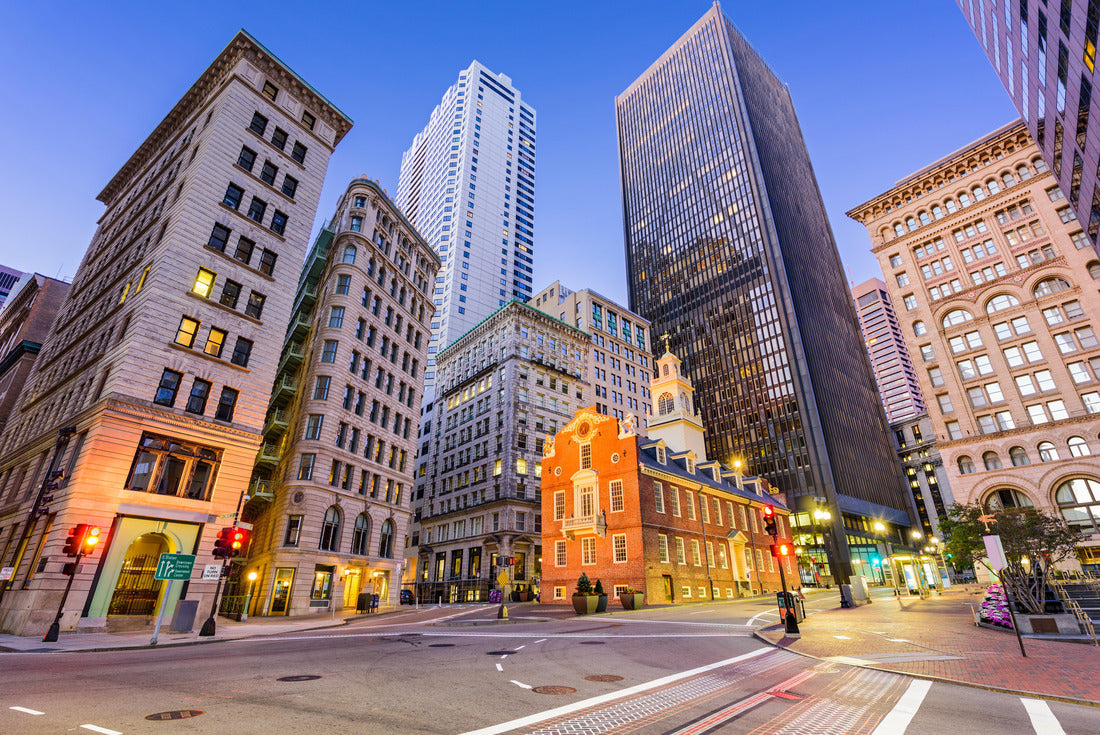 Boston Massachusetts, Old State House and cityscape 2000pc Puzzle