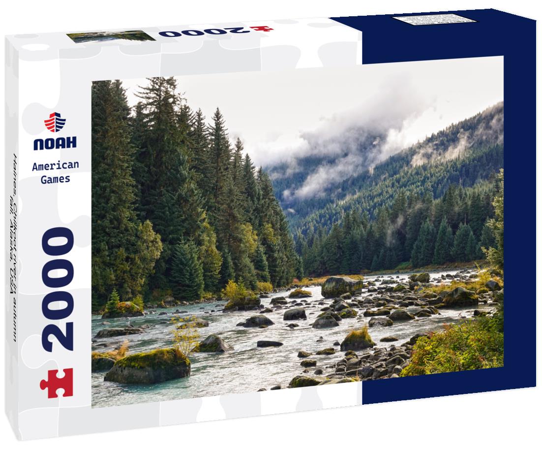 Haines, Chilkoot river in autumn, fall, Alaska, USA 2000pc Puzzle