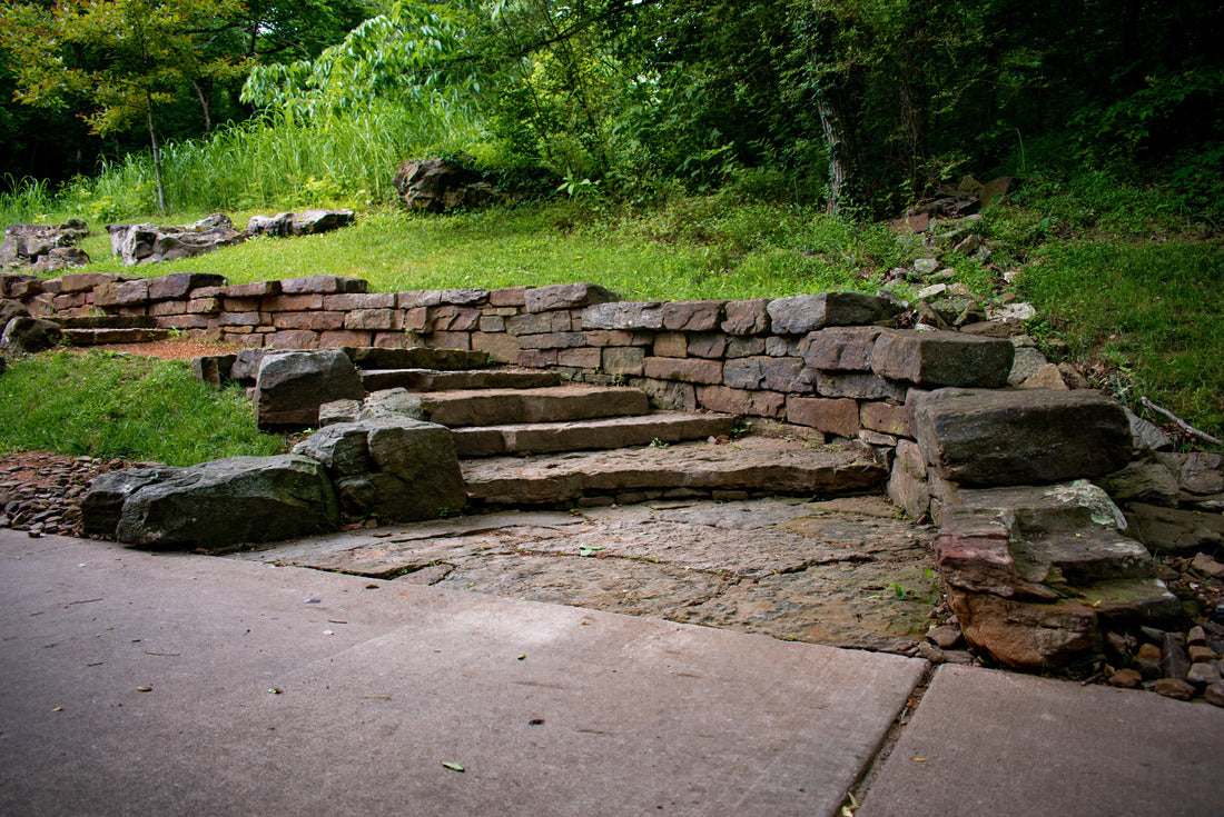 Noah Jigsaw Puzzle Stone Steps, Crystal Bridges, Bentonville, Arkansas 2000 pieces